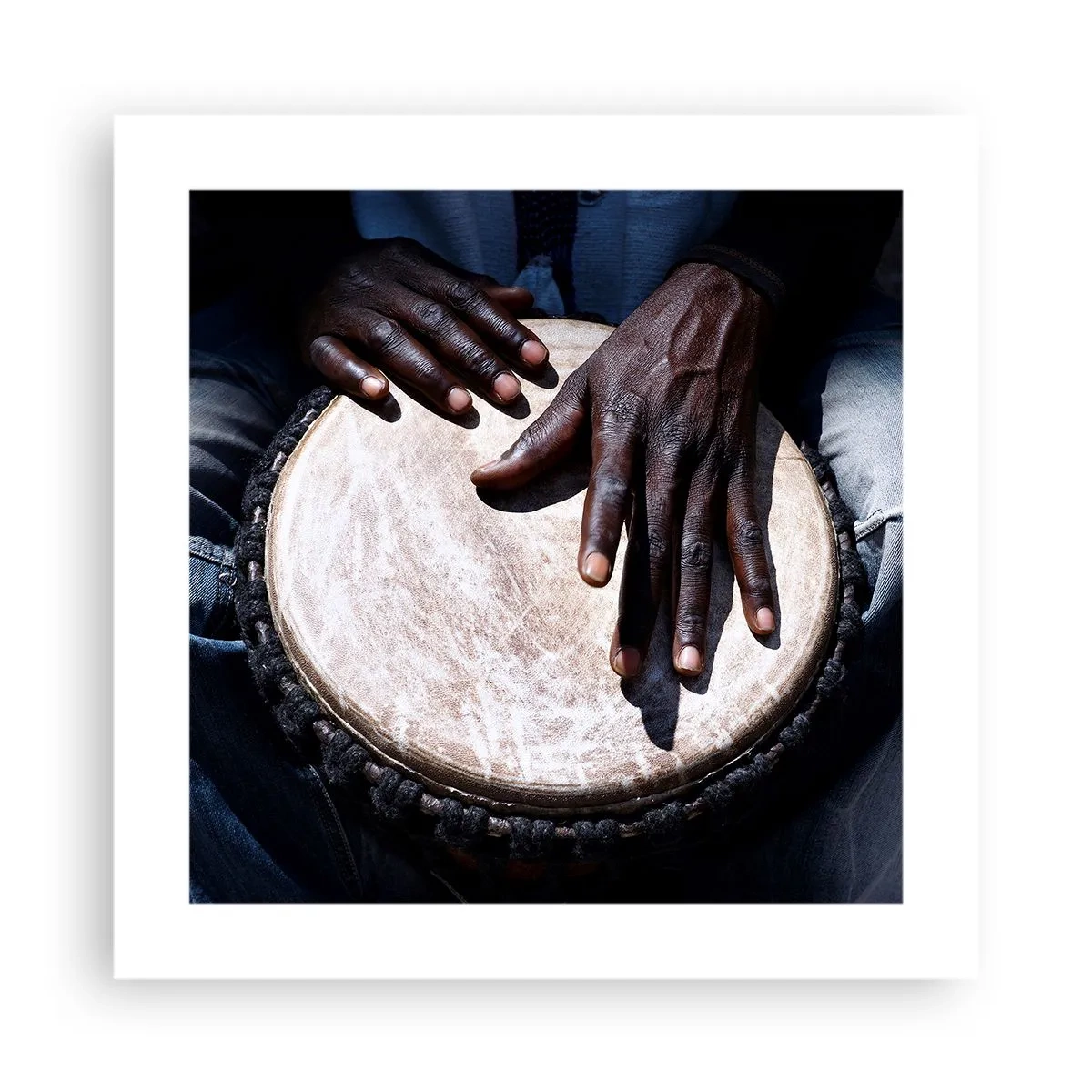 Affisch - Lev efter din rytm - 40x40 cm