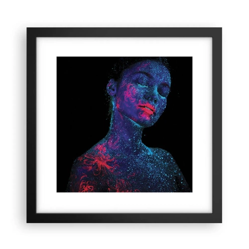 Affisch i svart ram - I sjärndammet - 30x30 cm