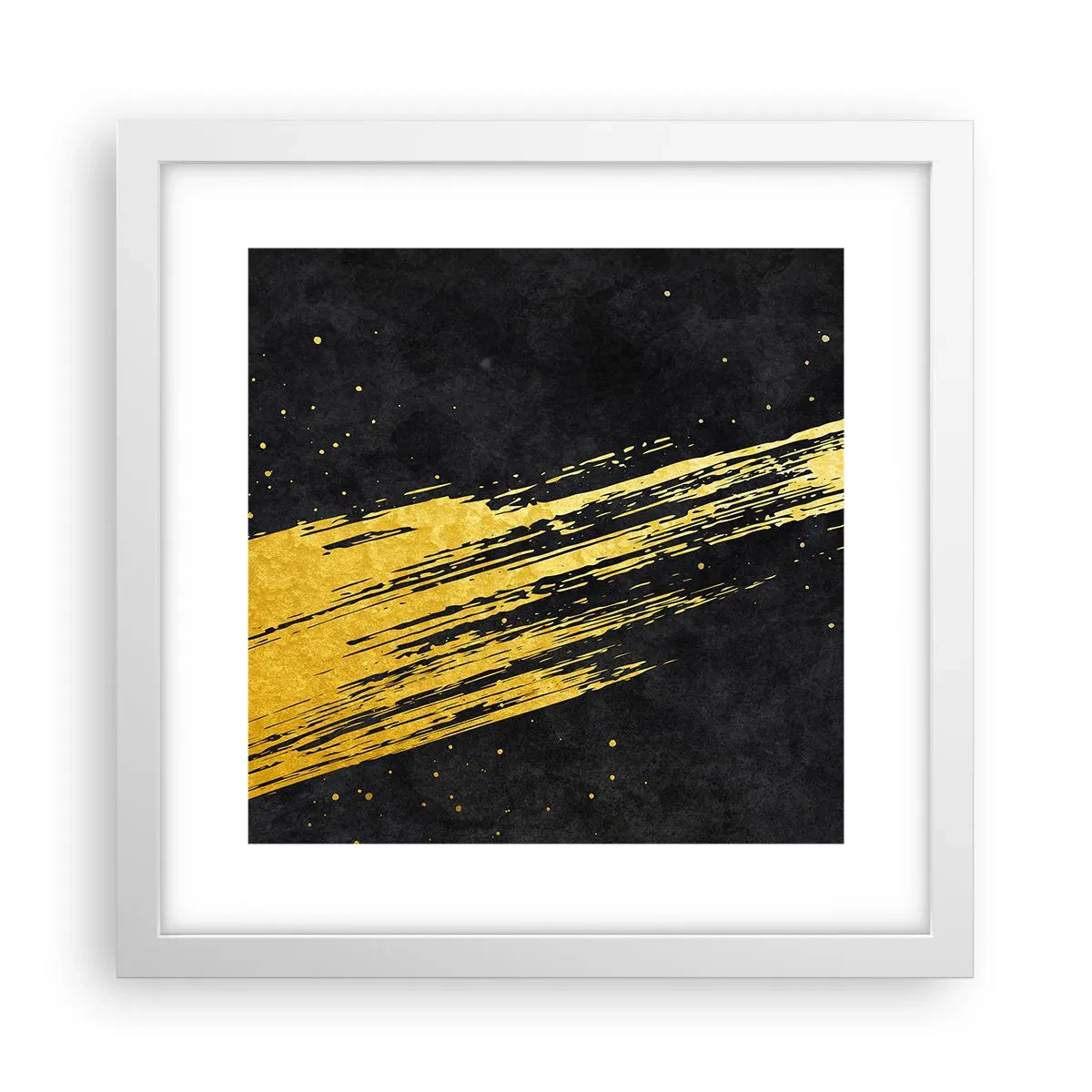 Affisch i vit ram - Hoppa in i hyperrymden - 30x30 cm