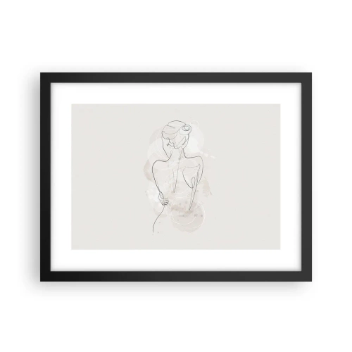 Affisch i svart ram - Som ett känsligt instrument - 40x30 cm