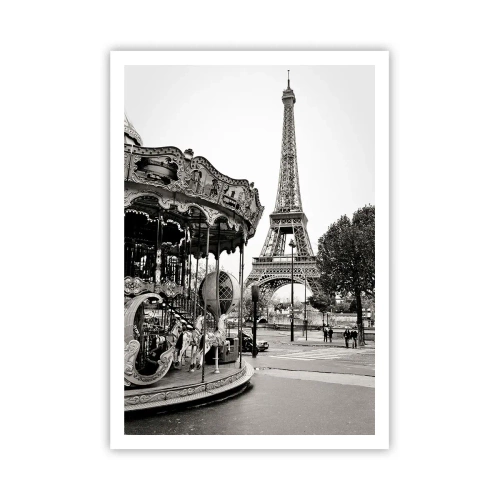 Affisch - Nöje endast i Paris - 70x100 cm