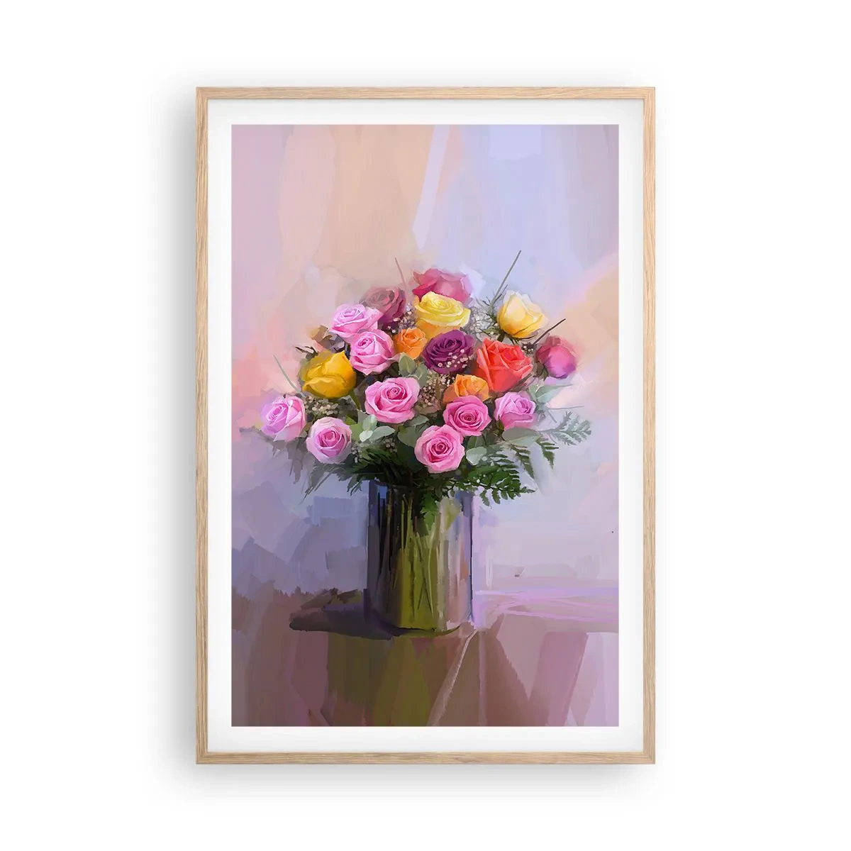Affisch i ram av ljusek - Stoppad skönhet - 61x91 cm
