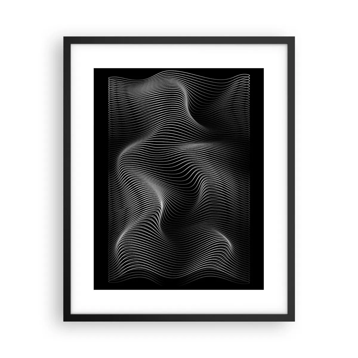 Affisch i svart ram - Ljusets dans i rymden - 40x50 cm