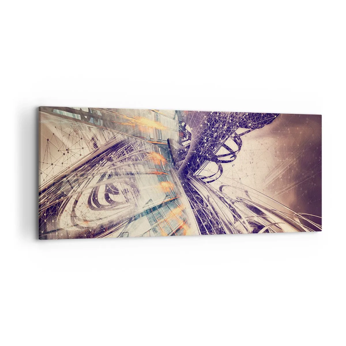 Canvastavla - Bild på duk - Med hög fart - 120x50 cm