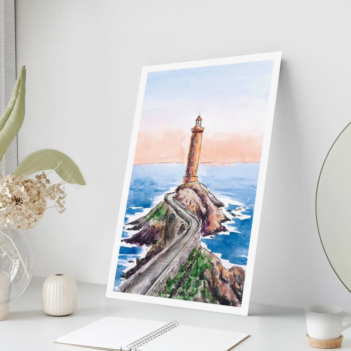 Affisch - Vänd mot havet - 50x70 cm