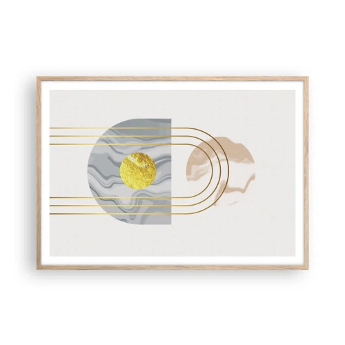 Affisch i ram av ljusek - Ljushet och sken - 100x70 cm