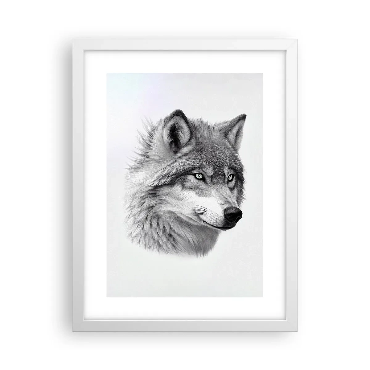 Affisch i vit ram - Alfa - utan tvekan - 30x40 cm