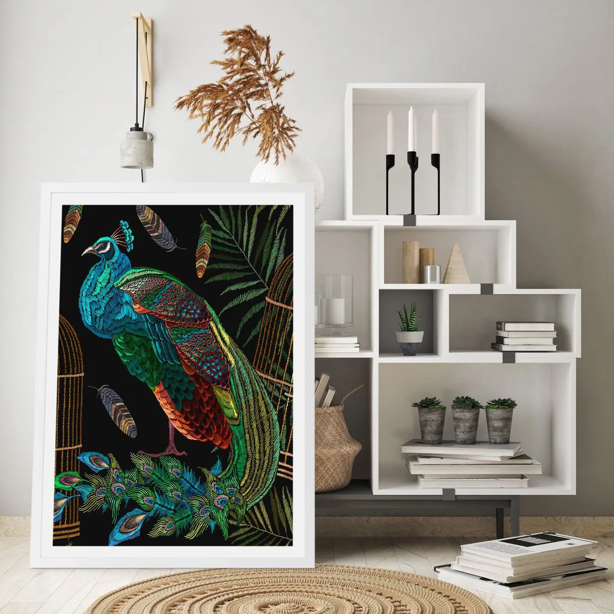 Affisch i vit ram - I kungliga kläder - 61x91 cm