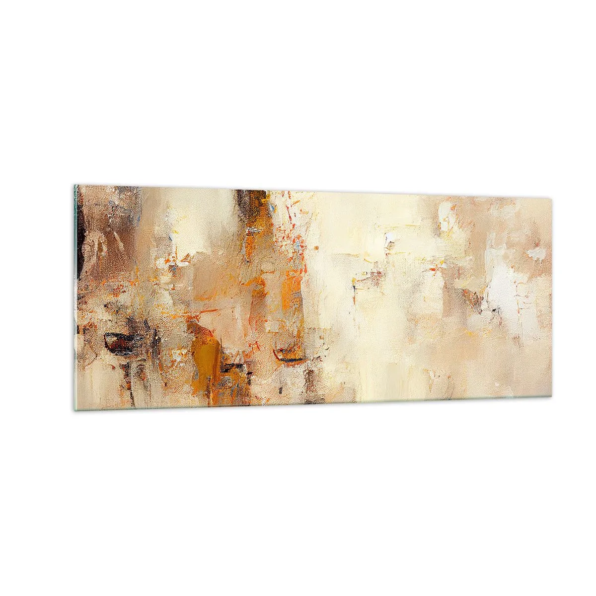 Glastavla - Bild på glas - Bärnstenens själ - 100x40 cm