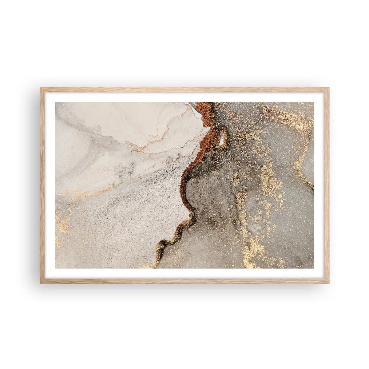 Affisch i ram av ljusek - På färgernas gräns - 91x61 cm