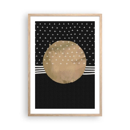 Affisch i ram av ljusek - Komposition: galaxens flagga - 50x70 cm