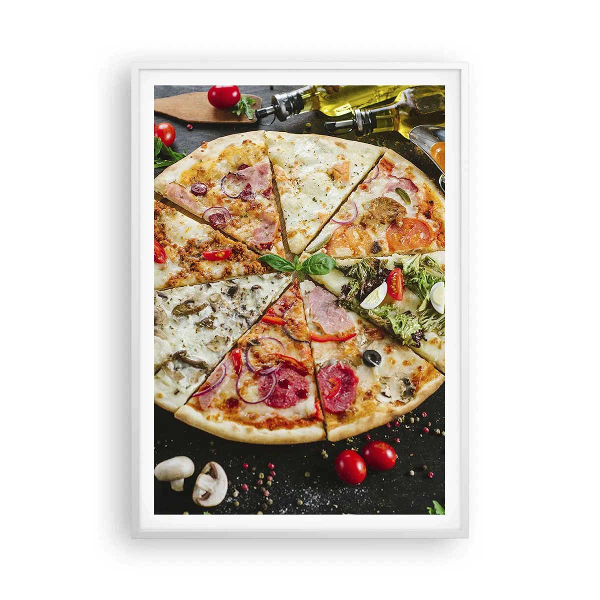 Affisch i vit ram - Smakurval - 70x100 cm