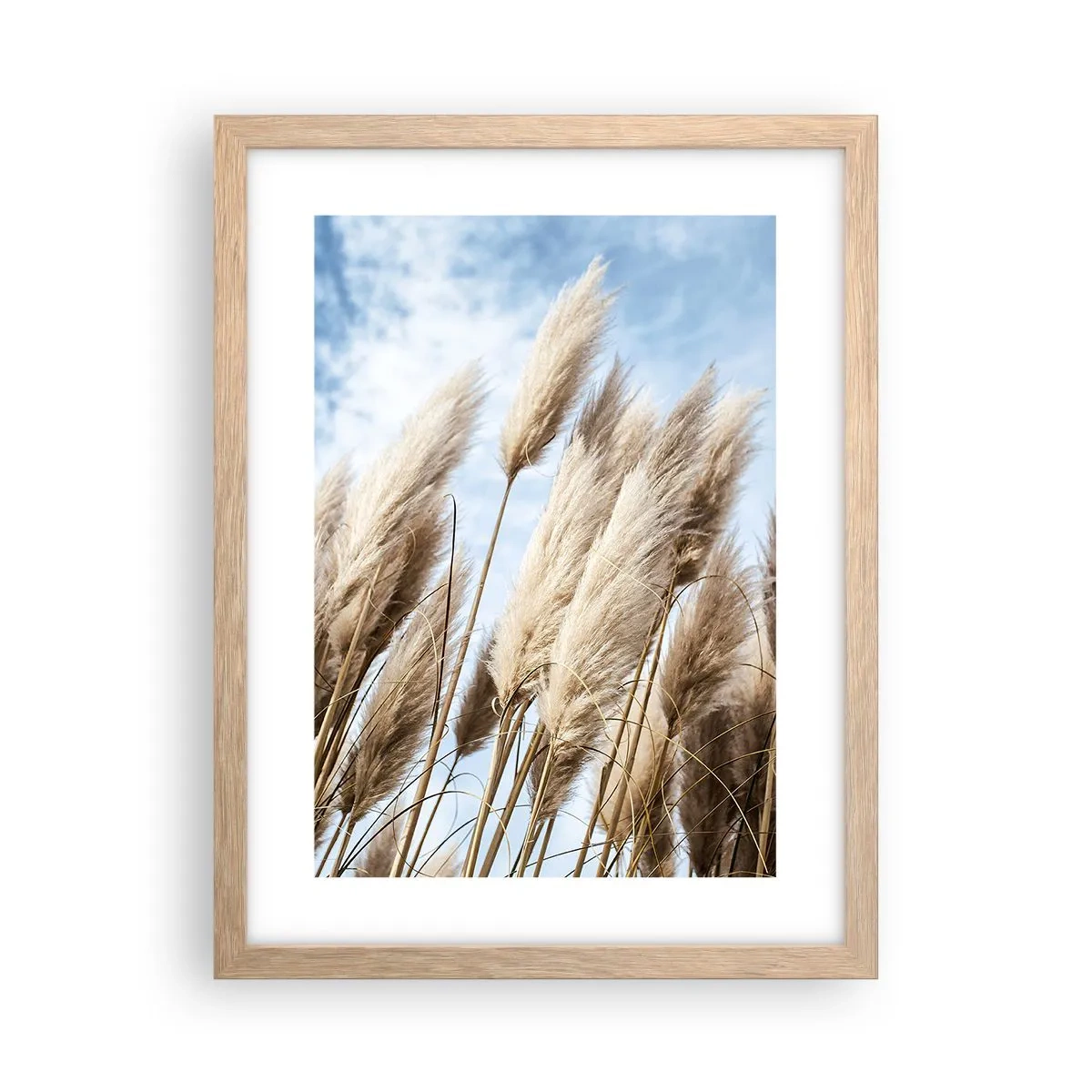 Affisch i ram av ljusek - Solig och blåsig smekning - 30x40 cm
