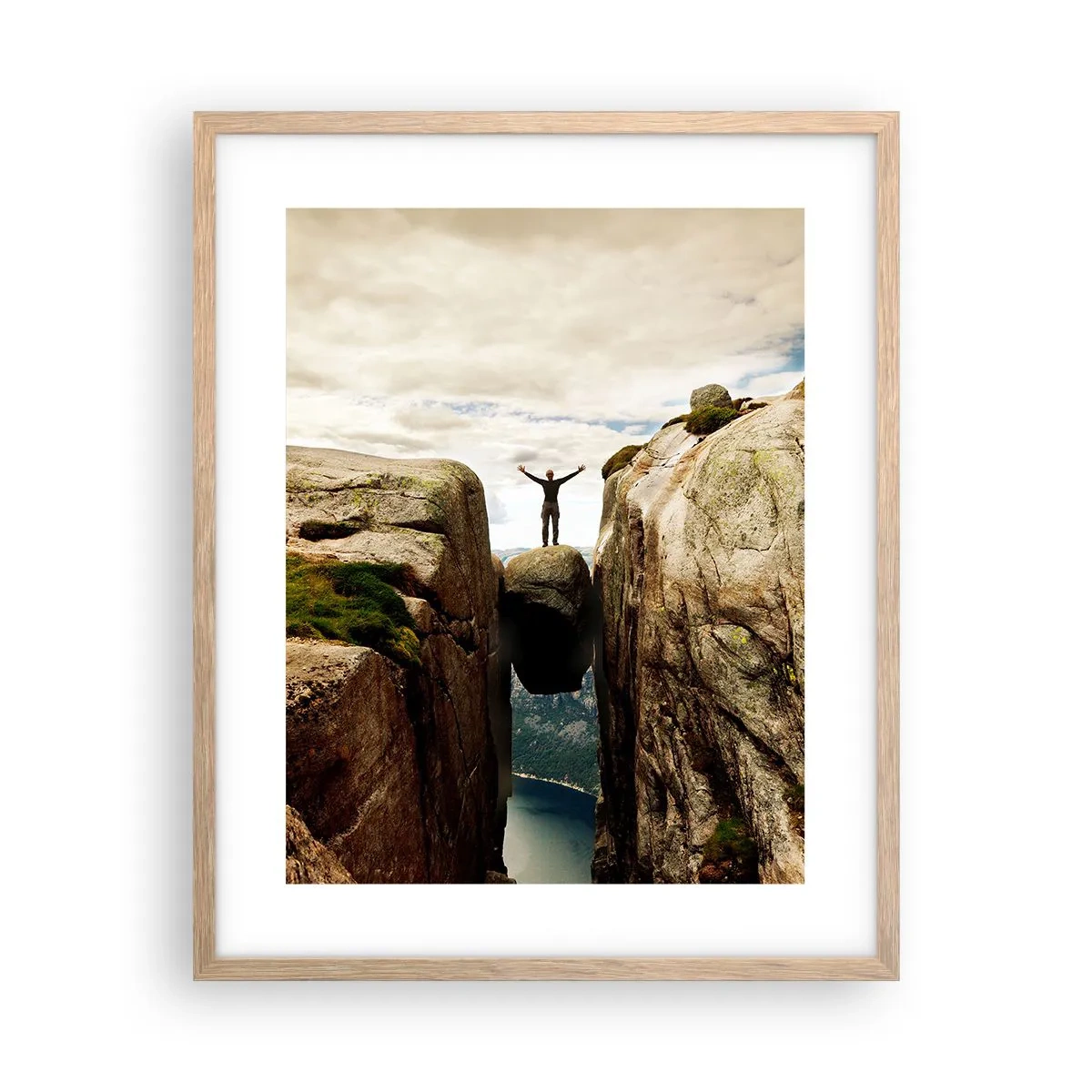 Affisch i ram av ljusek - Hur jag mår?! - 40x50 cm