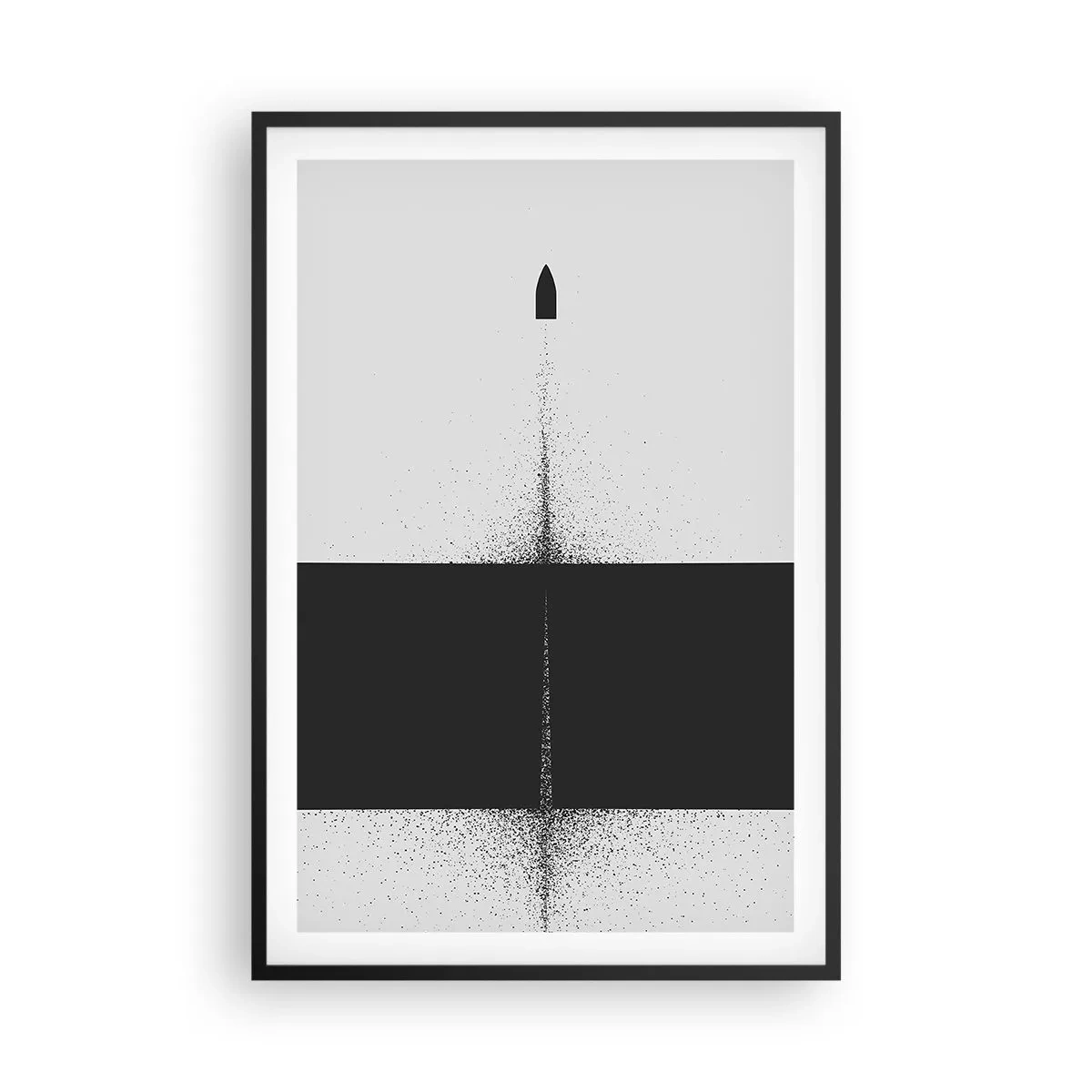 Affisch i svart ram - Rakt mot målet - 61x91 cm