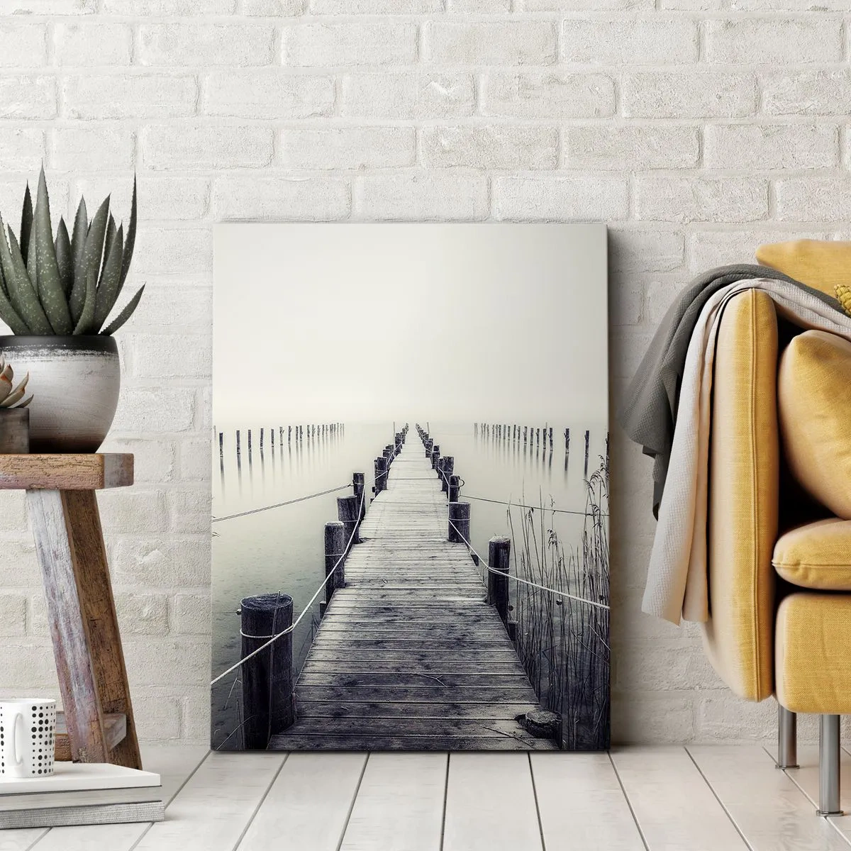 Canvastavla - Bild på duk - Fördjupa dig i frid - 45x80 cm