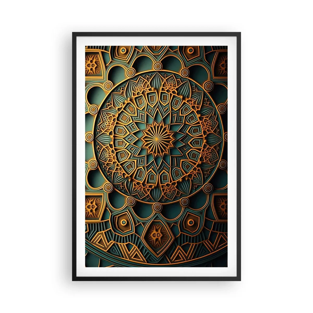 Affisch i svart ram - I ett arabiskt klimat - 61x91 cm