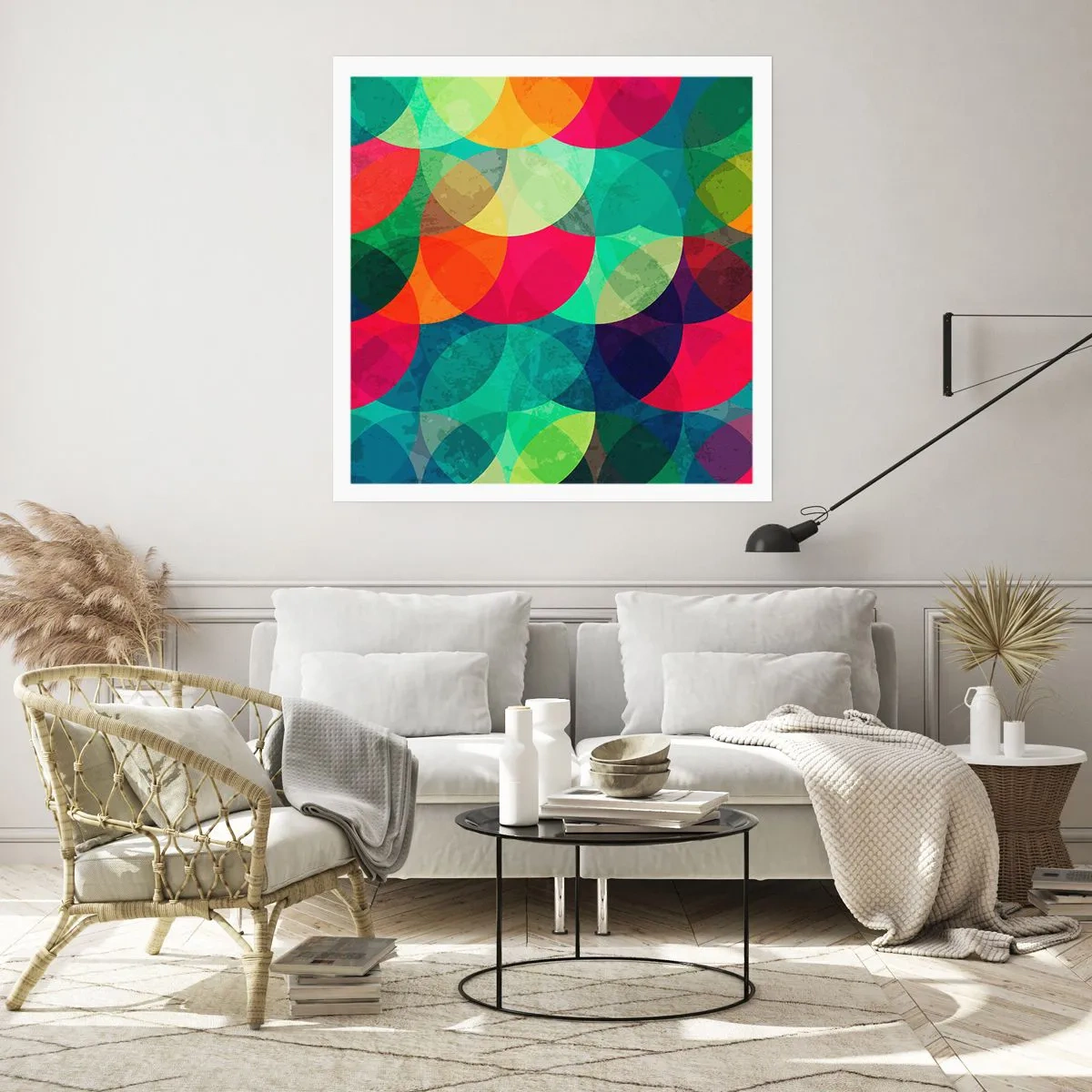 Affisch - Regnbågsfärd - 60x60 cm