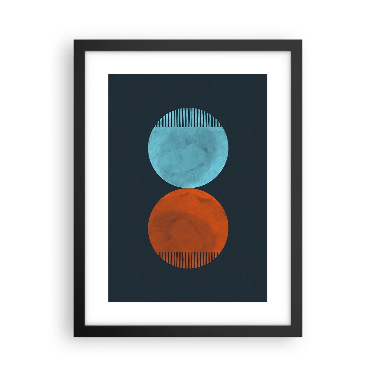 Affisch i svart ram - Endast geometri? - 30x40 cm