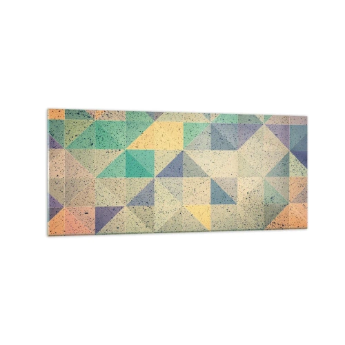 Glastavla - Bild på glas - Trianglarnas republik - 120x50 cm