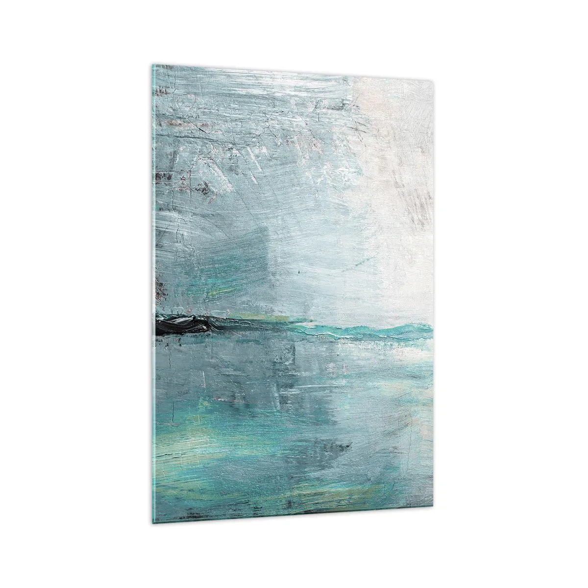 Glastavla - Bild på glas - Horisontellt i blått - 70x100 cm