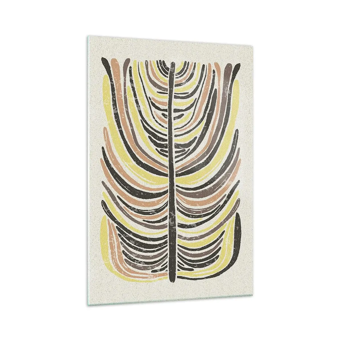 Glastavla - Bild på glas - Pulserande abstraktion - 70x100 cm