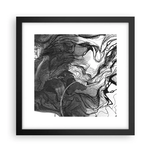 Affisch i svart ram - Tilltrasslad i drömmarna - 30x30 cm