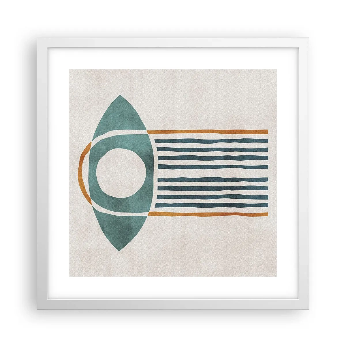 Affisch i vit ram - Tecken och ritualer - 40x40 cm