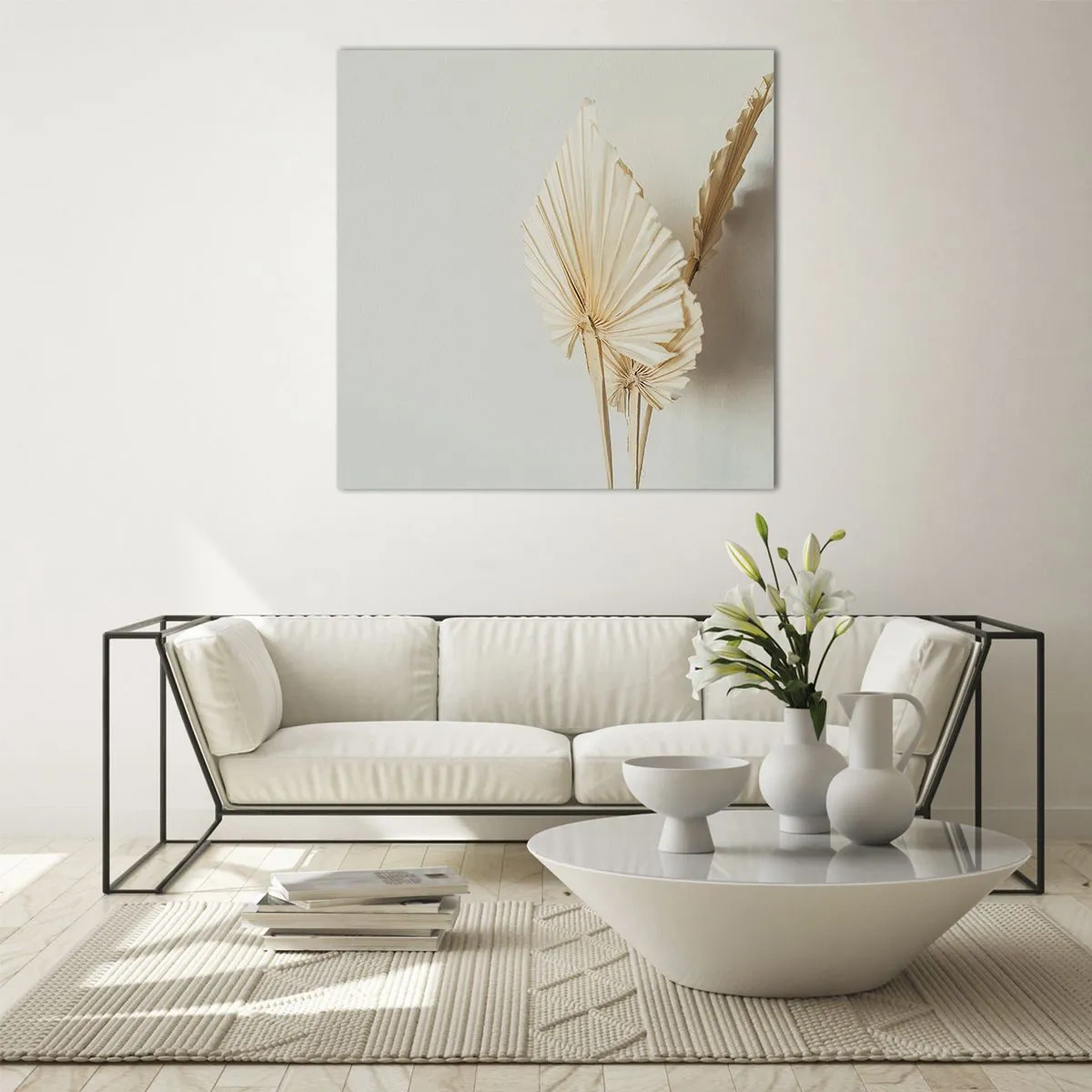 Glastavla - Bild på glas - När du behöver stillhet - 70x70 cm