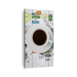 Canvastavla - Bild på duk - Rastdags - 65x120 cm