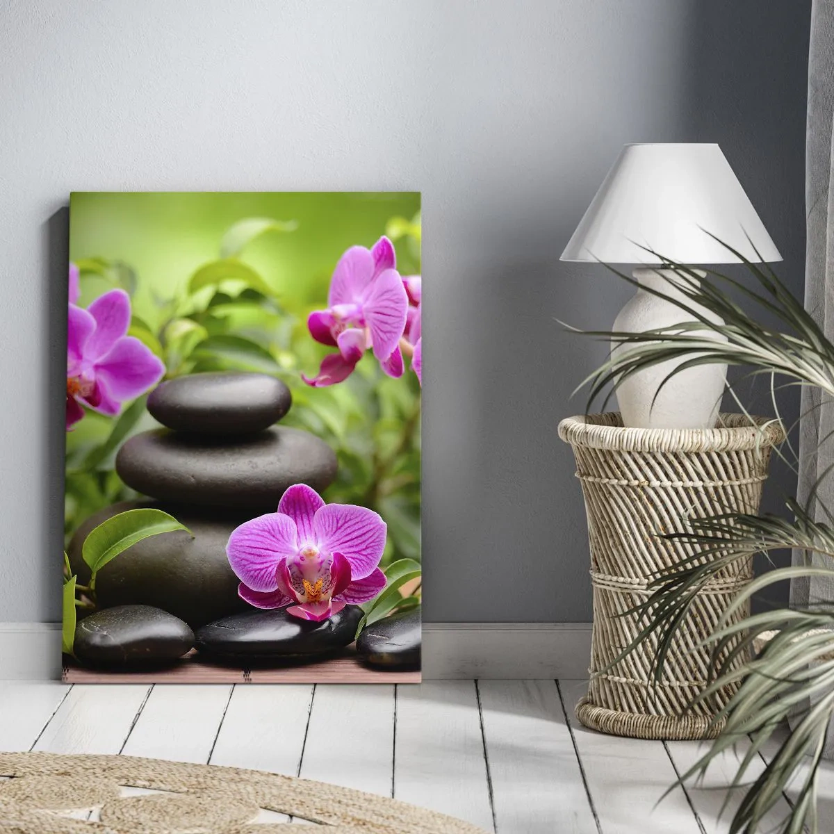 Canvastavla - Bild på duk - Lugnets pyramid - 45x80 cm