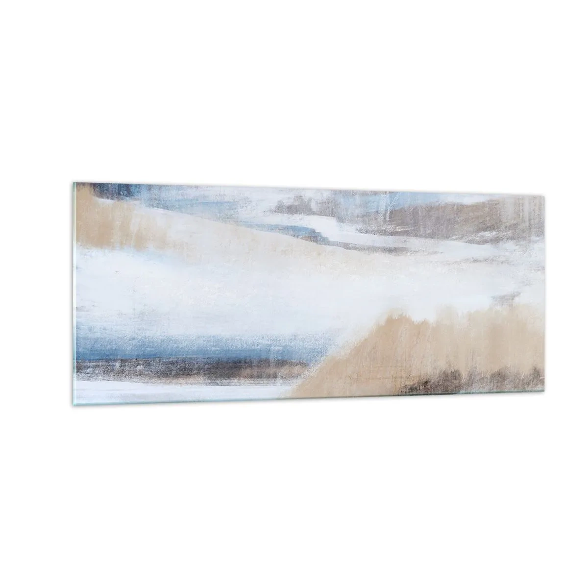 Glastavla - Bild på glas - Vinterkomposition - 100x40 cm