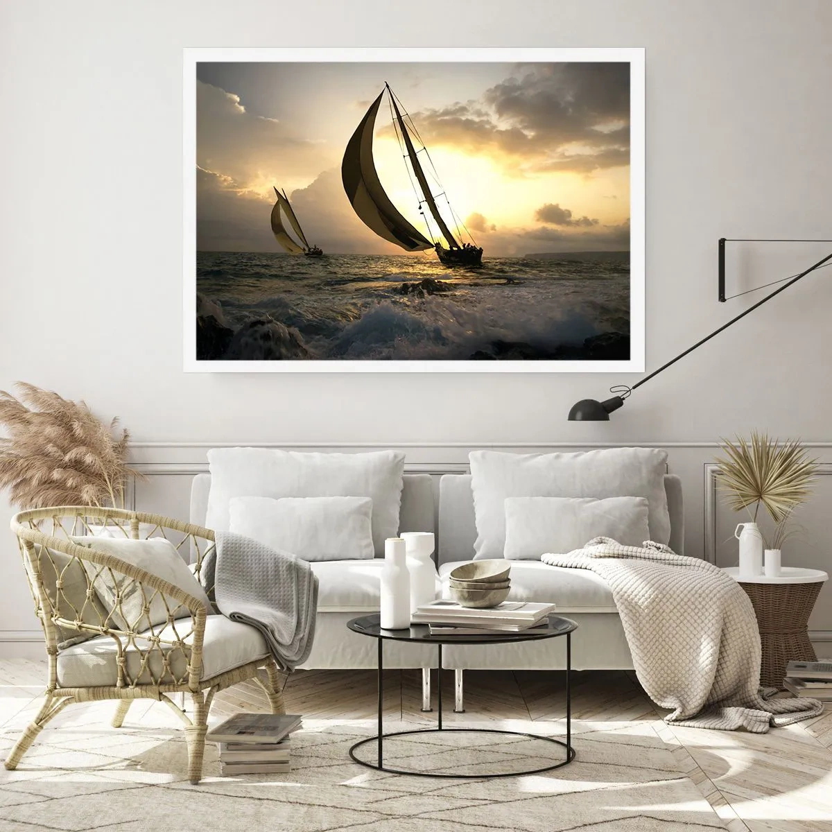 Affisch - Med och mot vinden - 70x50 cm