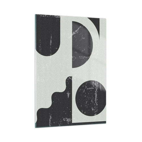 Glastavla - Bild på glas - Komposition ovanför och under - 50x70 cm