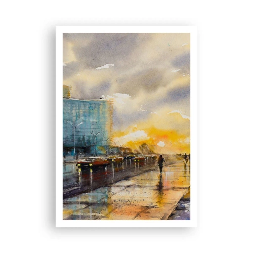 Affisch - Livet på stranden - 70x100 cm