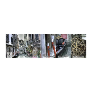Provbit av självhäftande fototapet Deluxe Sticker - Tyst begrundan sedan några sekel - Venedig, Stad, Arkitektur - 100x30 cm