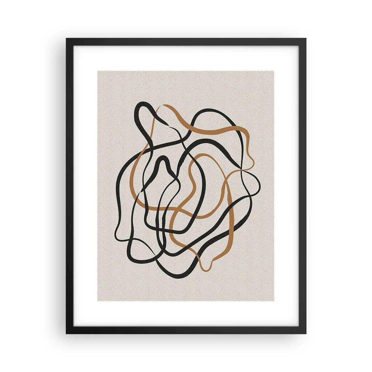 Affisch i svart ram - Allt har gått fel - 40x50 cm