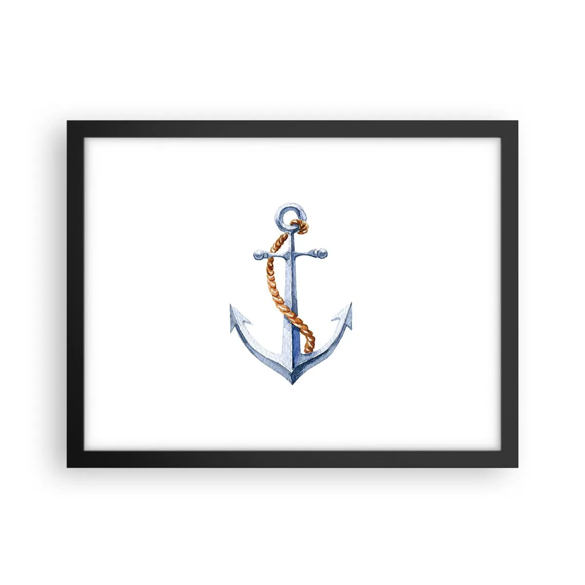 Affisch i svart ram - Heja äventyret! - 40x30 cm