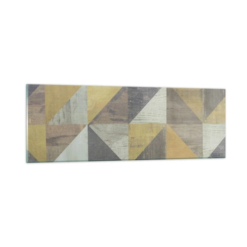 Glastavla - Bild på glas - Under triangelns vinkel - 90x30 cm