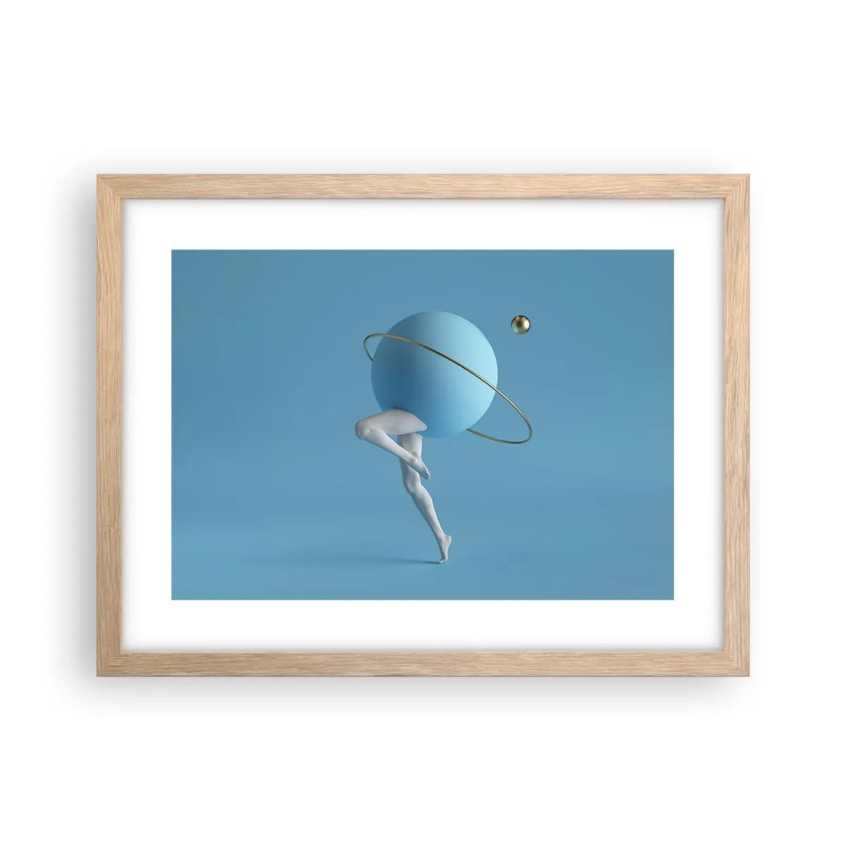 Affisch i ram av ljusek - Och planeterna blir galna - 40x30 cm