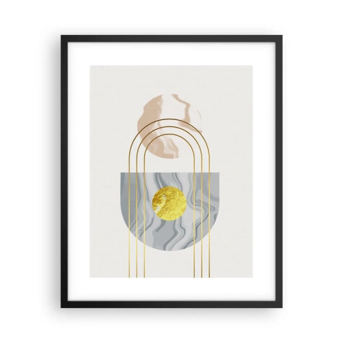 Affisch i svart ram - Ljushet och sken - 40x50 cm