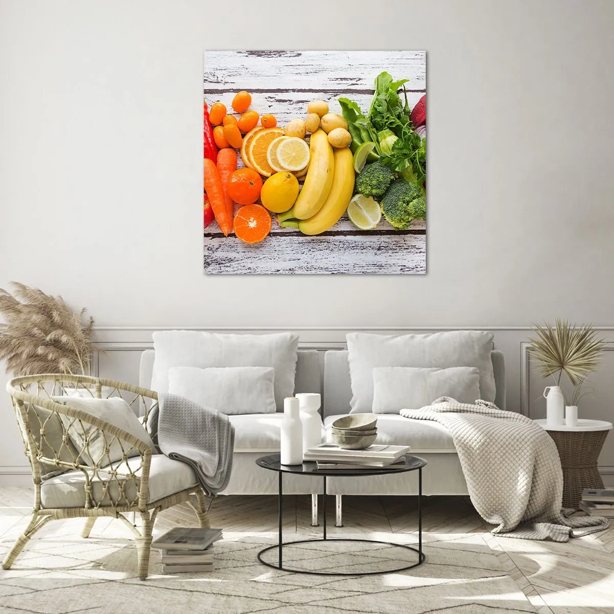 Glastavla - Bild på glas - Räcker det inte? - 70x70 cm