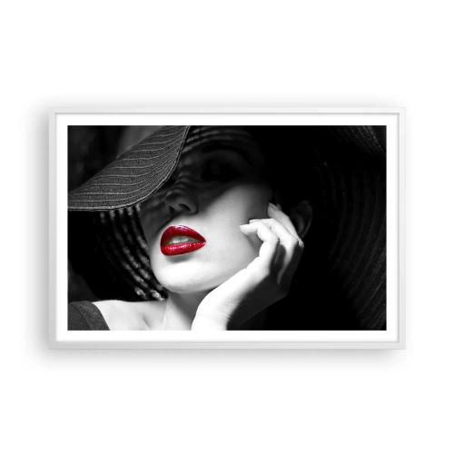 Affisch i vit ram - En studie i scharlakansröd - 91x61 cm