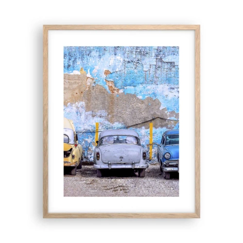 Affisch i ram av ljusek - Veteranmöte - 40x50 cm