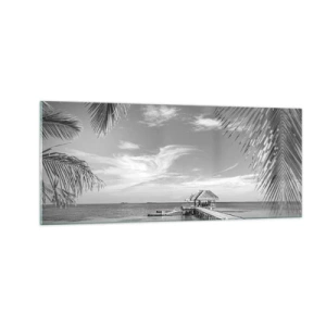 Glastavla - Bild på glas - Minne eller dröm? - 100x40 cm