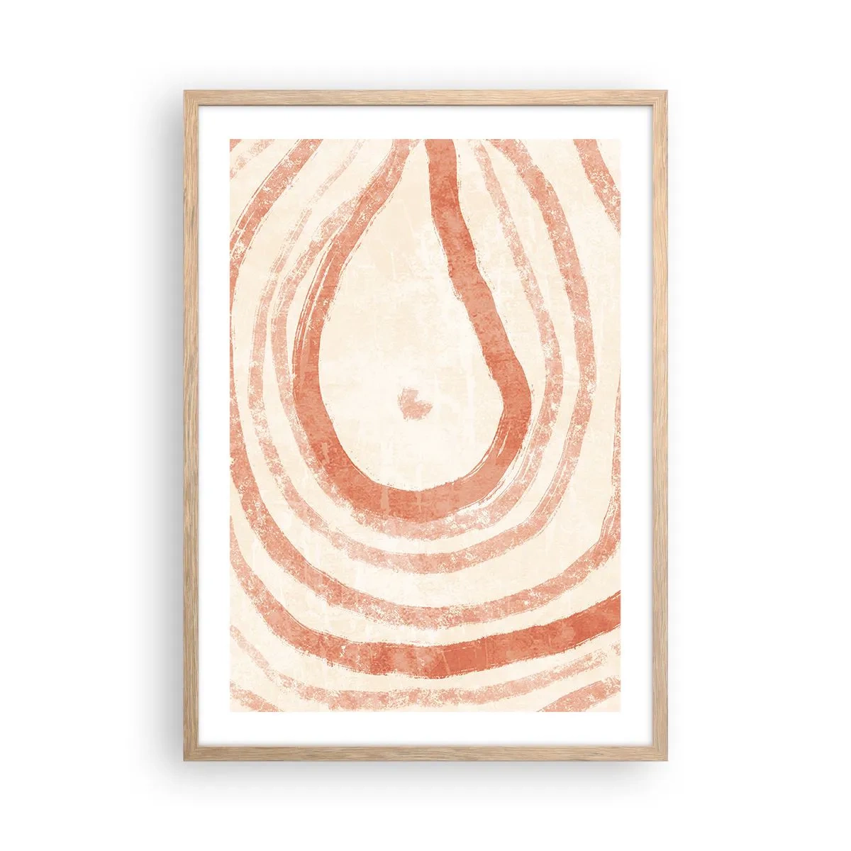 Affisch i ram av ljusek - Korallringar - komposition - 50x70 cm