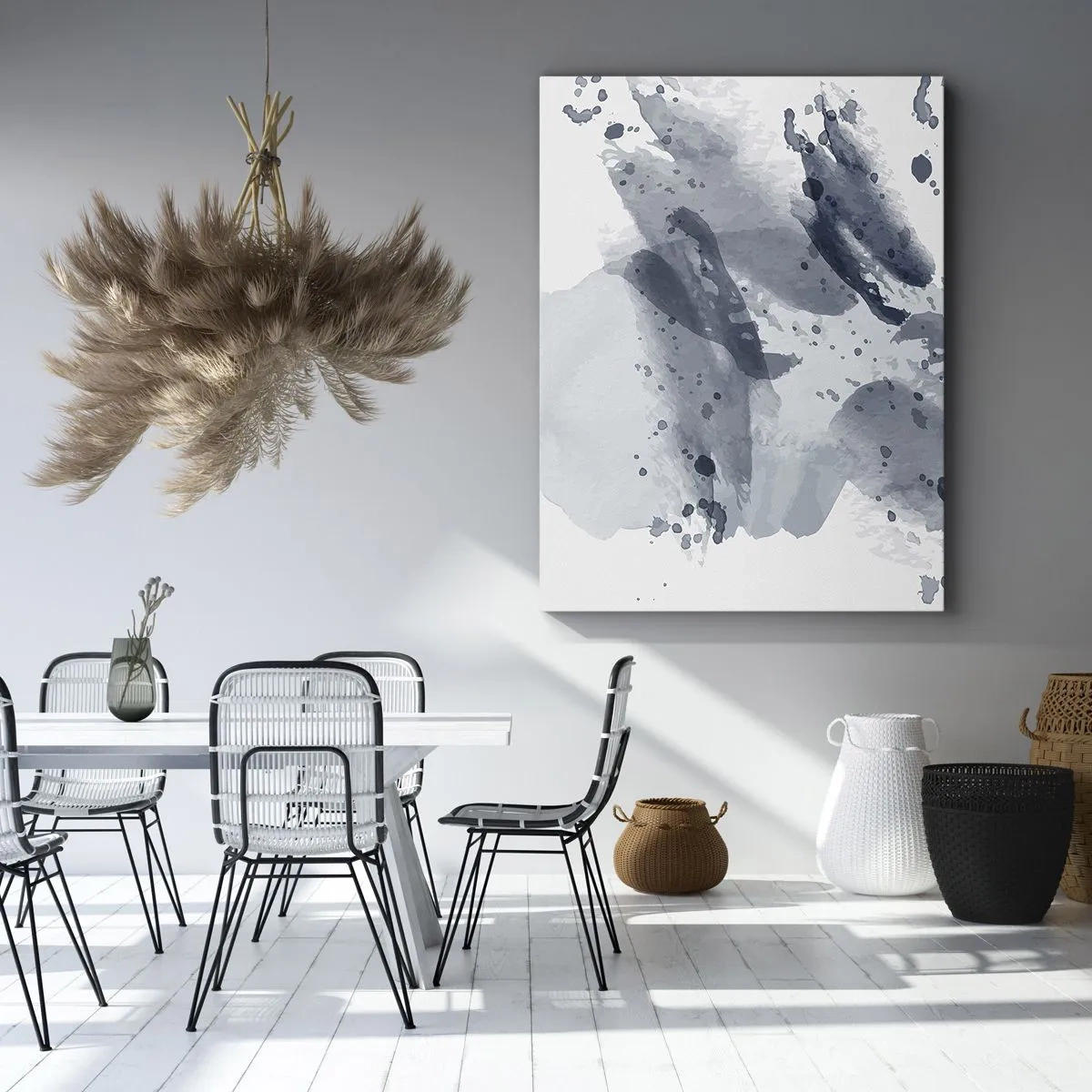 Canvastavla - Bild på duk - Studie om vattnets natur - 50x70 cm