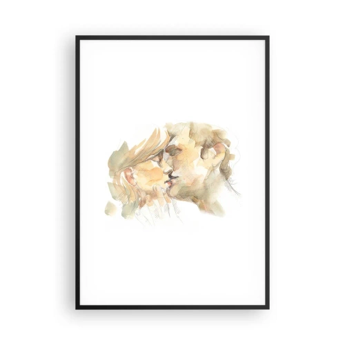 Affisch i svart ram - Upphittad hälft? - 70x100 cm
