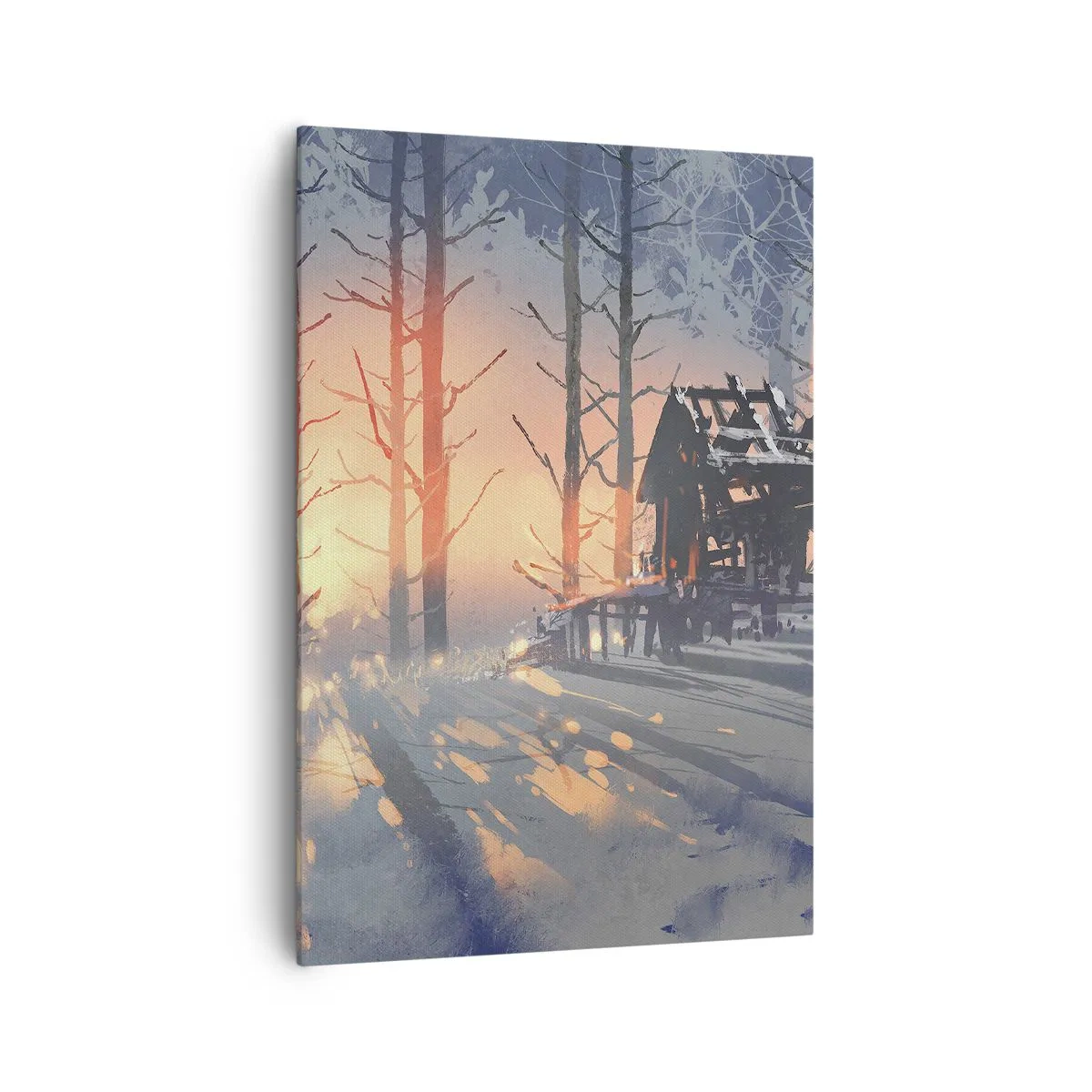 Canvastavla - Bild på duk - det är bara solen som tittar in här - 70x100 cm