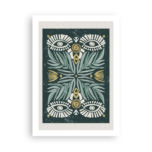 Affisch - Som ett folkligt mönster - 50x70 cm